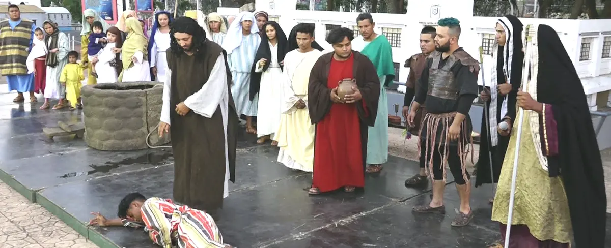 Judea proyecta vida, muerte y resurrección de Jesús en el Paseo Xolotlán