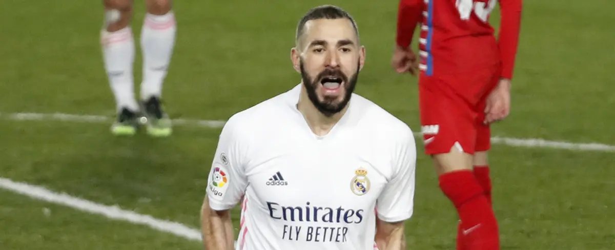 Karim Benzema otorga victoria al Real Madrid en la liga española