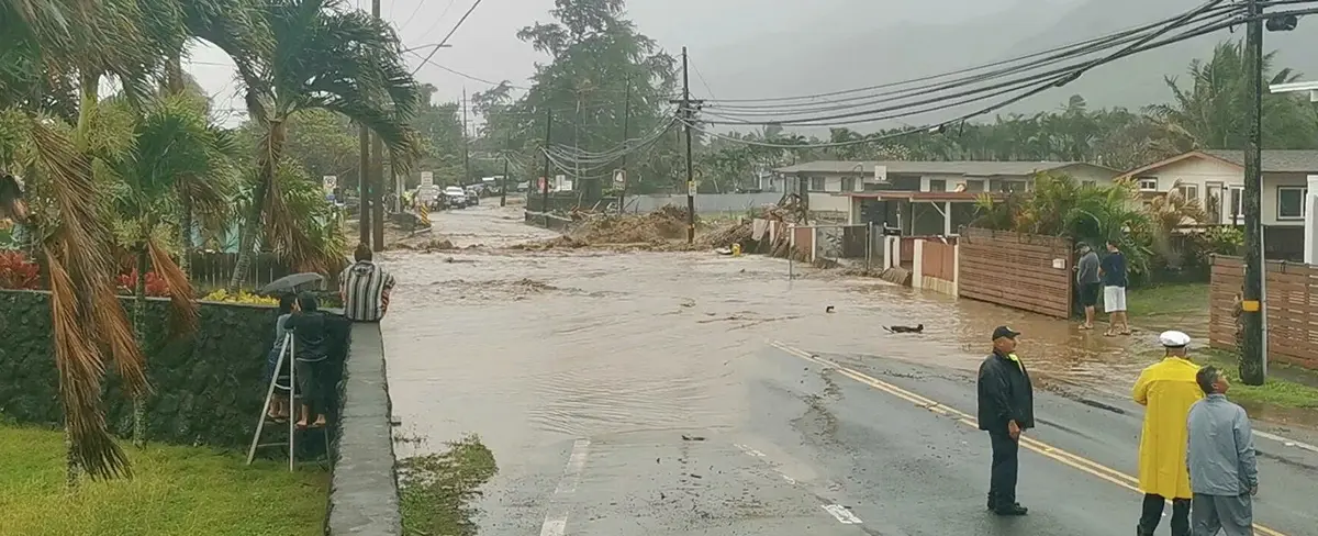 Hawái en emergencia por daños provocados a causa de inundaciones