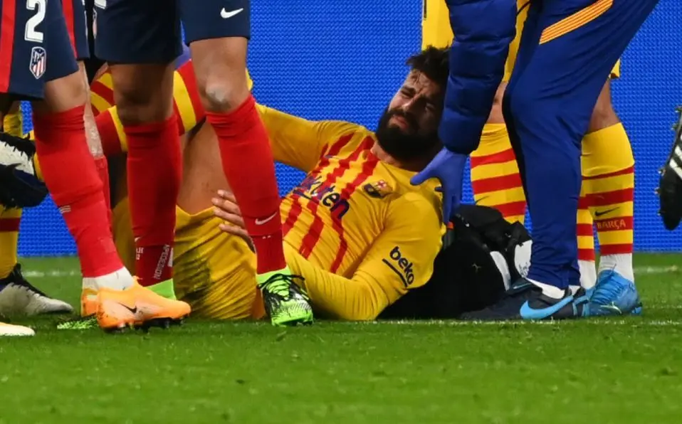 Copa del Rey: Piqué se viste de héroe marca un gol y acaba lesionado