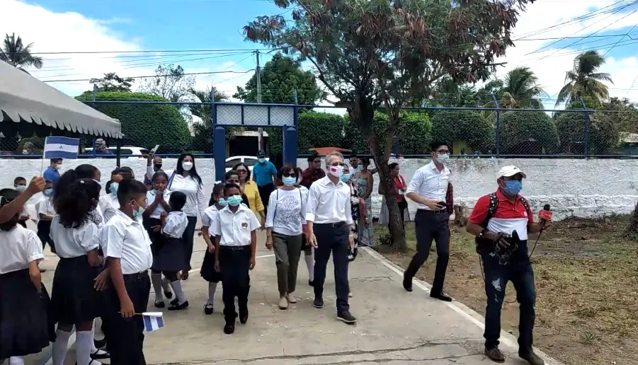 Buen Gobierno inaugura mejoras en el Colegio Eloy Canales en Rivas