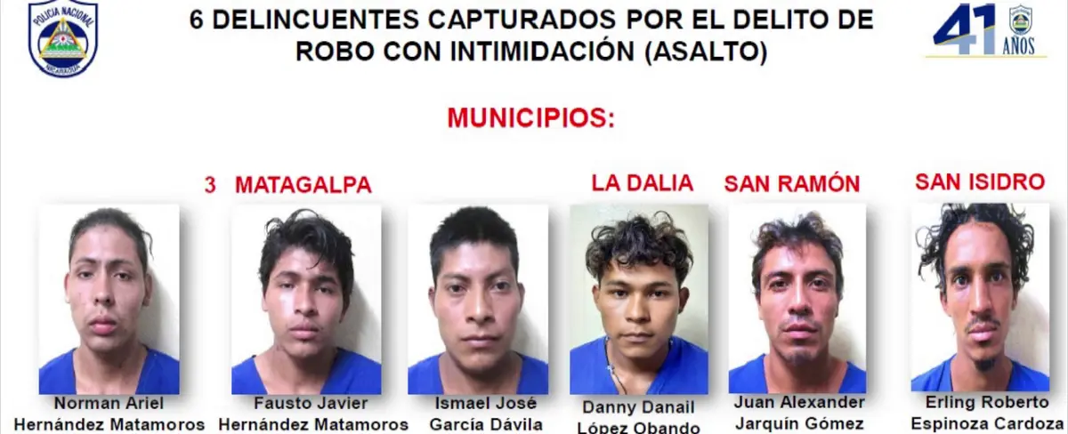 Policía Nacional firme contra la delincuencia en Matagalpa