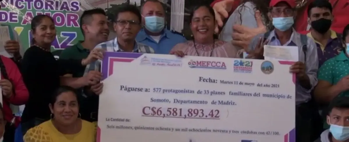 Familias de Somoto fortalecen sus emprendimientos con bonos solidarios