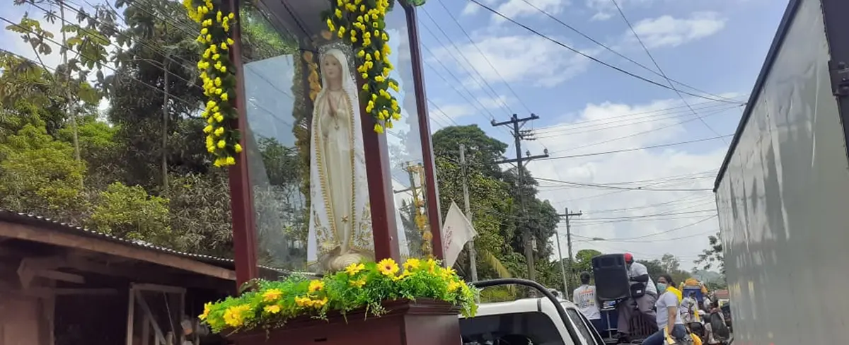 Arriba a Bluefields la Virgen Peregrina de Fátima tras recorrer la Diócesis