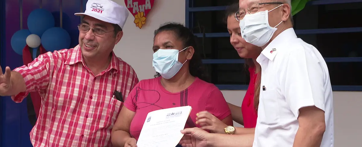 Gobierno Sandinista garantiza seguridad habitacional a doña Rosa Reyes
