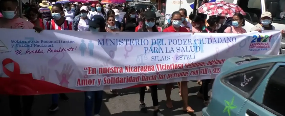 Minsa realiza caminata en solidaridad a personas con VIH en Estelí