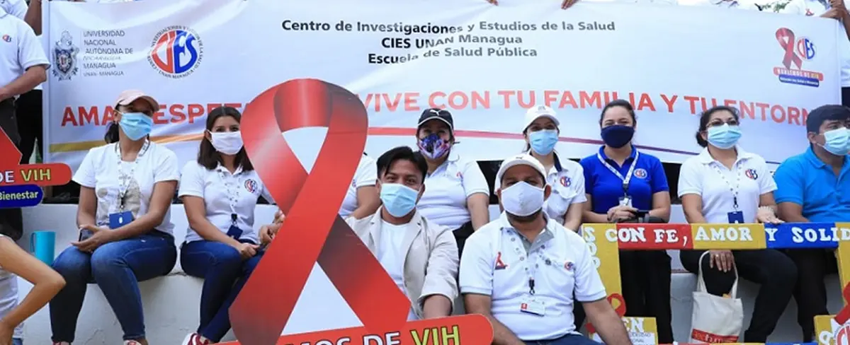 Universitarios de UNAN-Managua se solidarizan con personas que conviven con VIH