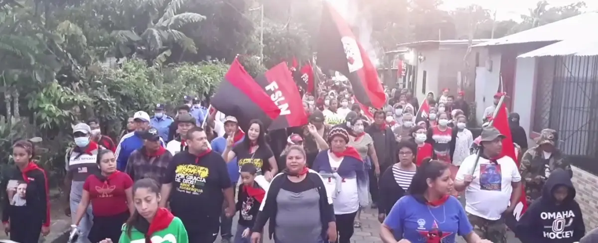 Militancia de Carazo realiza caminata en homenaje al 42 aniversario del triunfo de la Revolución