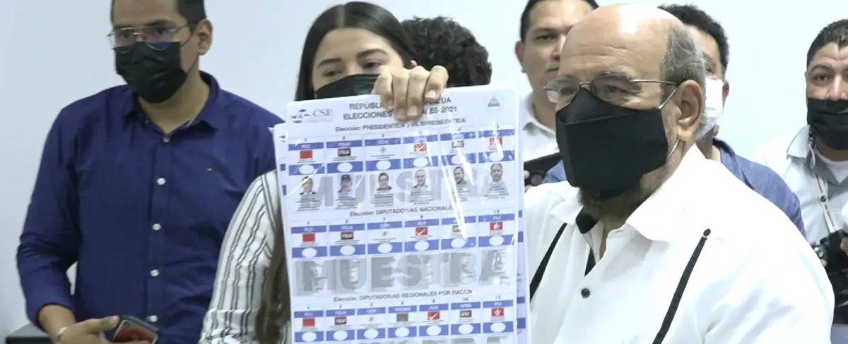 Nicaragua: partidos políticos reciben muestras de la boleta oficial