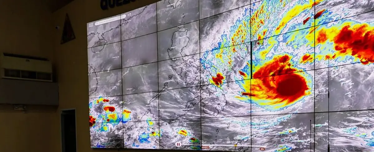 Tifón Rai toca tierra en Filipinas