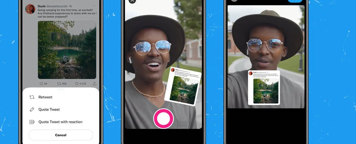 Twitter prueba nueva función que permite reaccionar a los tuits con fotos y videos