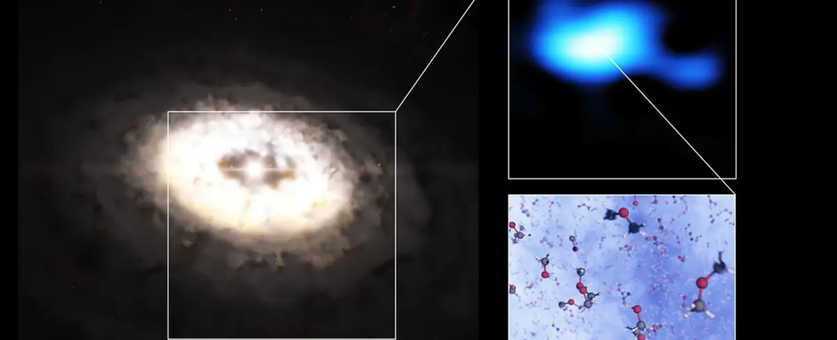 Hallan la molécula más grande en un disco de formación de planetas