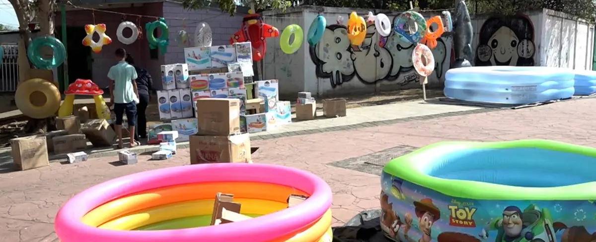 Piscinas inflables son una buena alternativa para sofocar el calor del verano