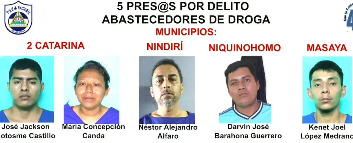 Masaya: Policía captura 13 delincuentes de alta peligrosidad