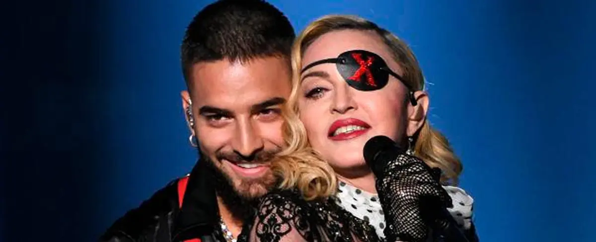 Maluma hace historia en Medellín al compartir escenario con Madonna