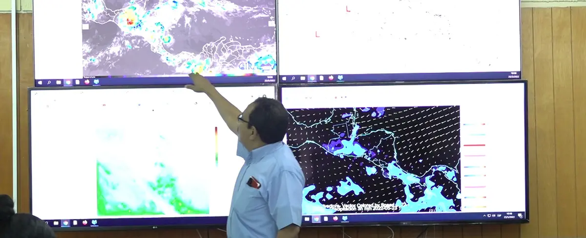 Influencia de baja presión causara lluvias de débiles a ligeras en el país