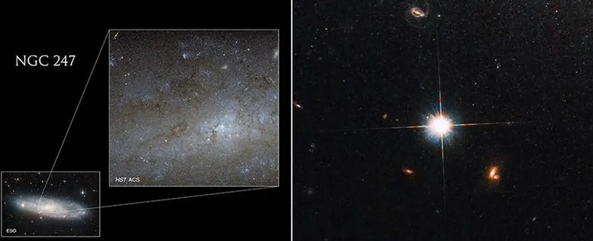 Telescopio espacial Hubble capta sorprendente imagen de una galaxia espiral enana