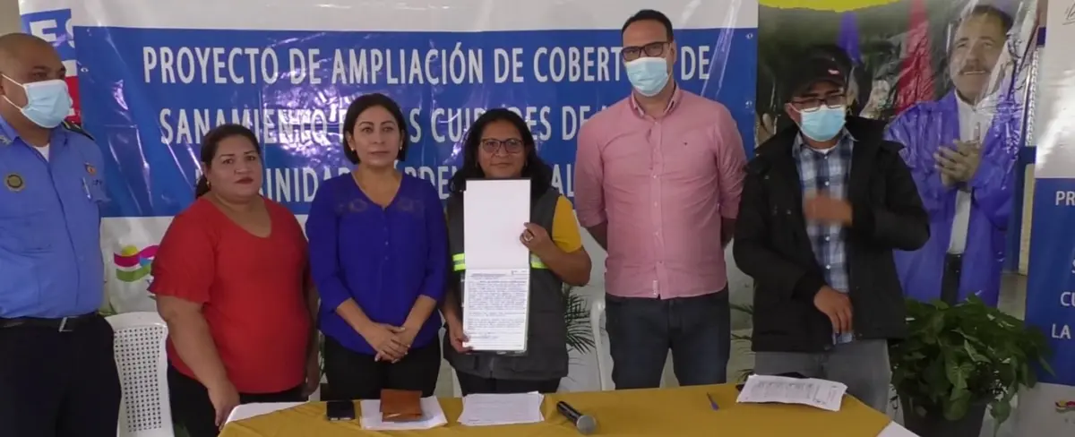 Entregan sitio para proyecto de alcantarillado sanitario en La Trinidad, Estelí