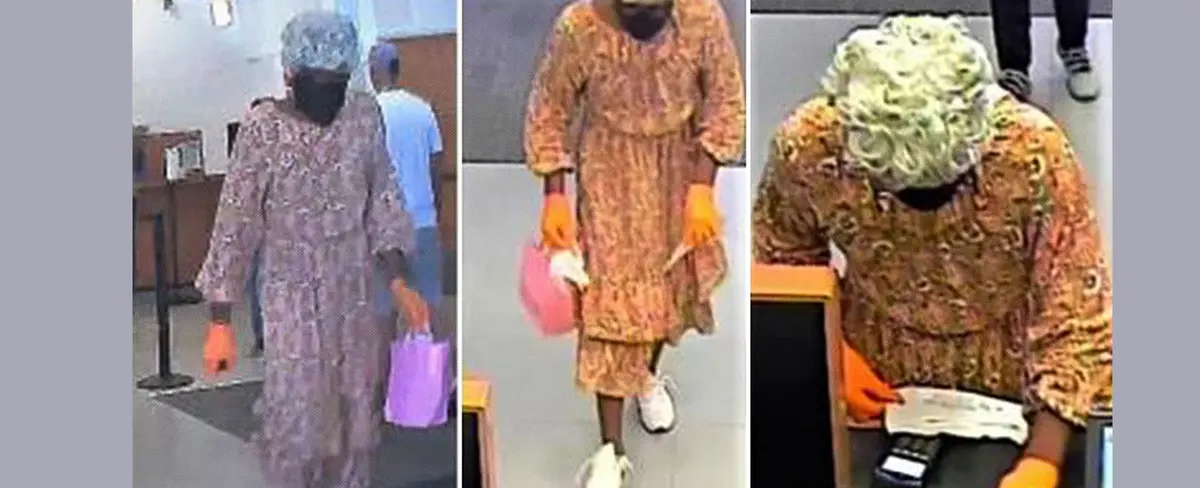 Hombre estadounidense se disfraza de anciana para robar un banco