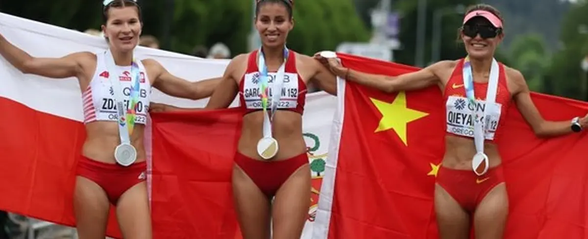 Kimberly García se convierte en la primera en ganar doble oro en el Mundial de Atletismo