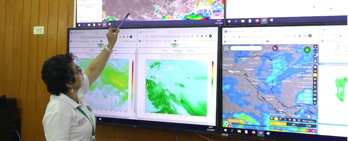 Nicaragua bajo influencia de una vaguada ubicada en el Caribe Norte