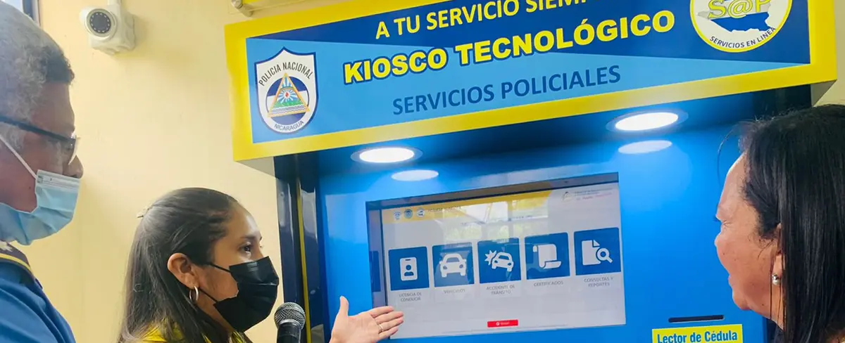 Policía Nacional inaugura kiosko tecnológico en Palacagüina