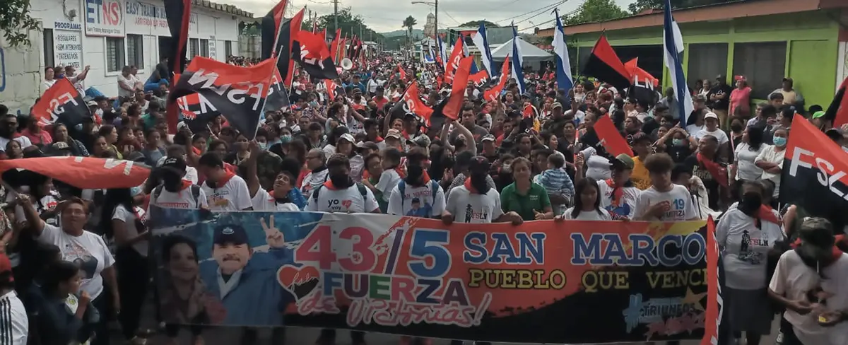 Militantes Sandinistas conmemoran 43 aniversario de la liberación de Jinotepe