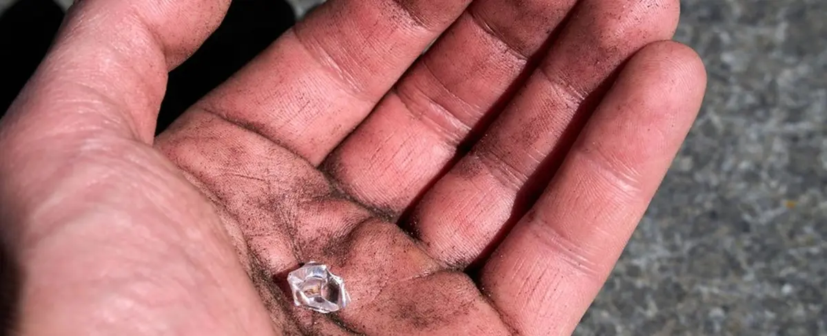 Una mujer encuentra un diamante de 4 quilates mientras recolectaba leña