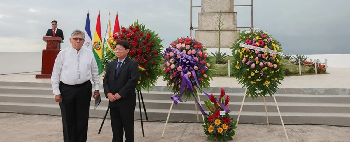Bolivia conmemora en Nicaragua el 197 aniversario de su independencia