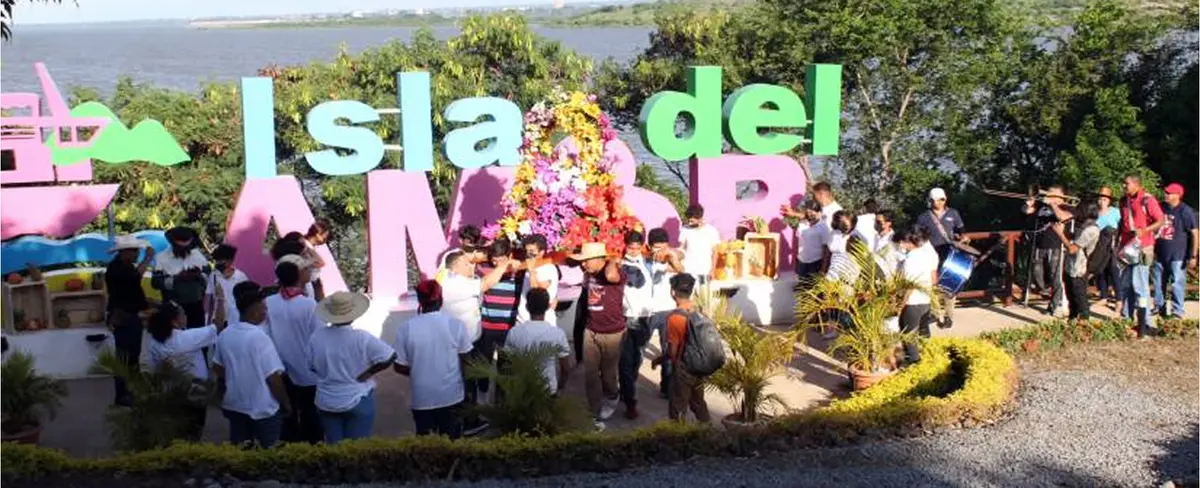 Isla del Amor recibe la venerada imagen de Santo Domingo de Guzmán