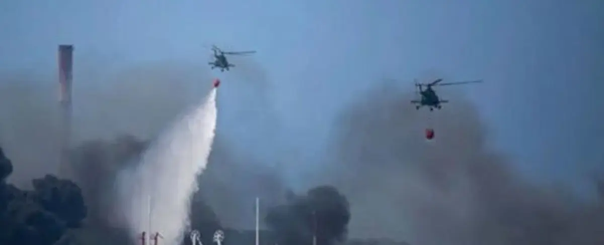 Más de 100 misiones de lanzamientos de agua sobre incendio han realizado helicópteros cubanos