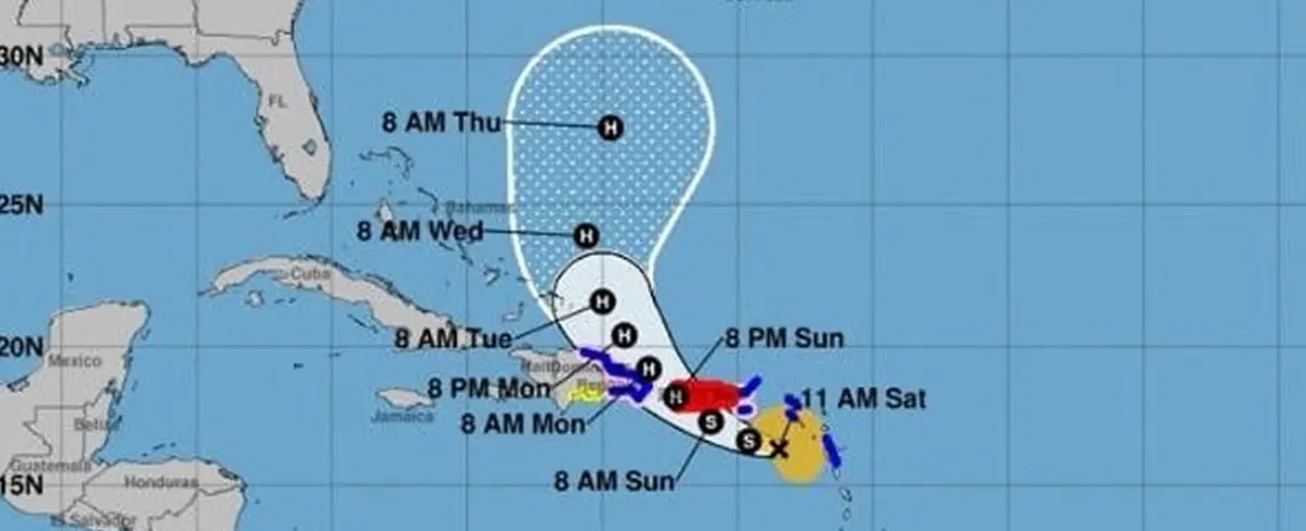 Emiten aviso de huracán para Puerto Rico ante paso de Fiona