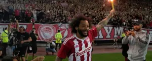 Marcelo es recibido por más de 20 mil aficionados del Olympiacos