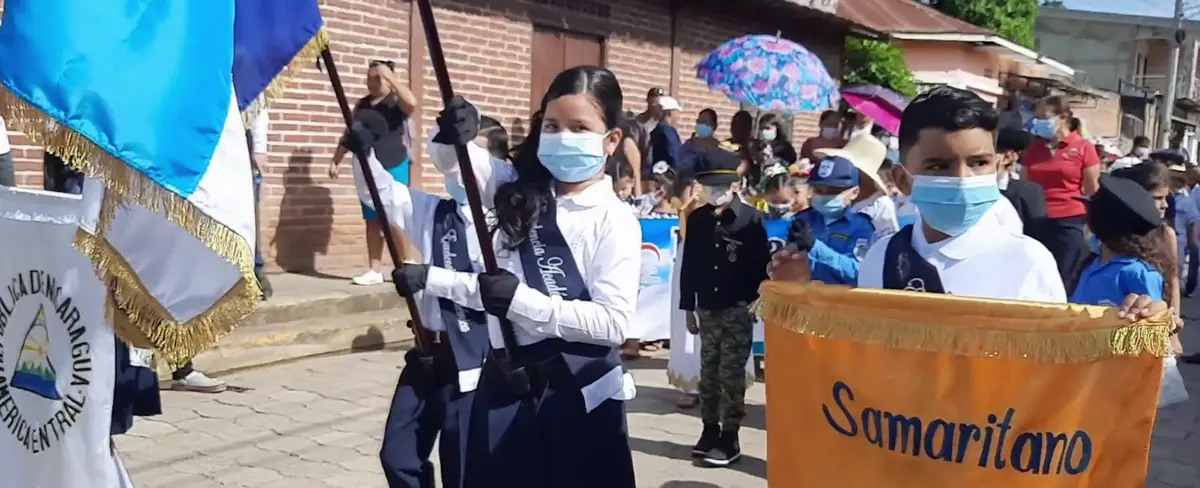 Niñez de Condega participa en desfile patrio