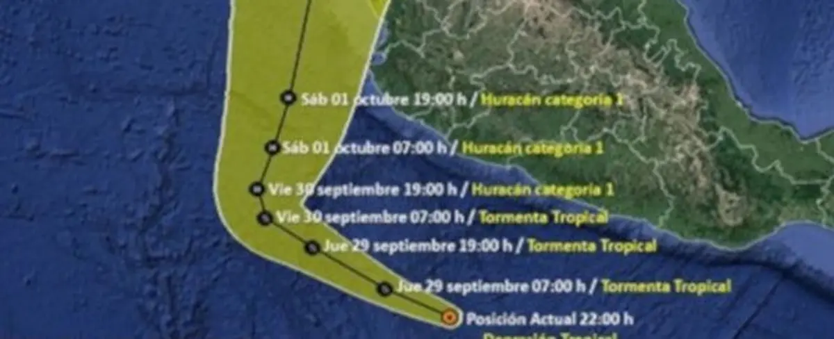 Reportan formación de la tormenta tropical Orlene en el pacifico de México