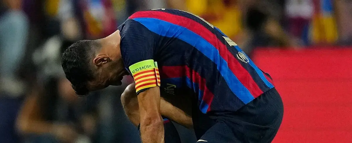 Busquets, el adiós de la Champions más amargo