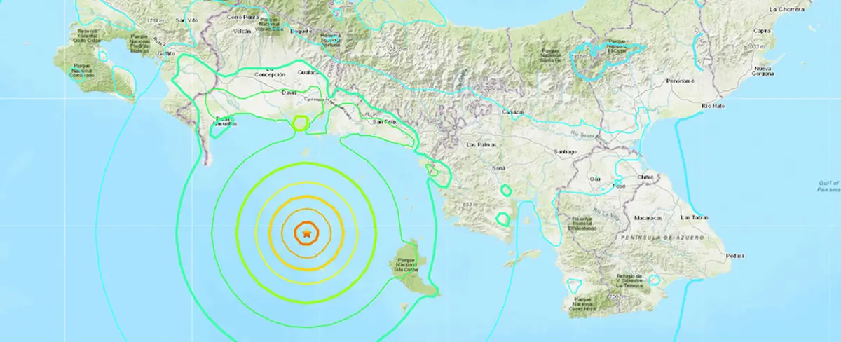Panamá registra fuerte sismo de magnitud 6,9