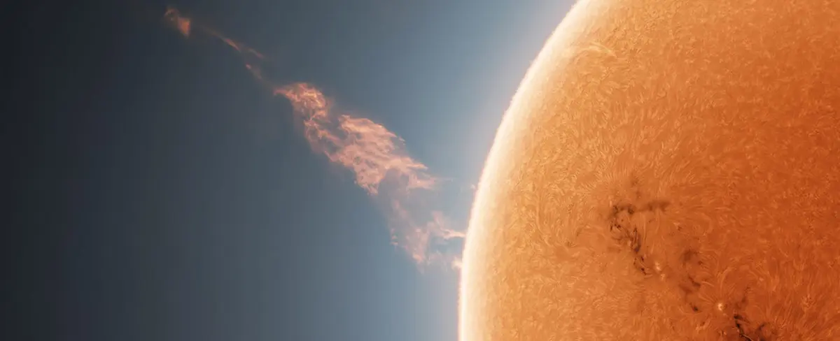 Sorprendente imagen de una eyección del Sol captada por un astrofotógrafo