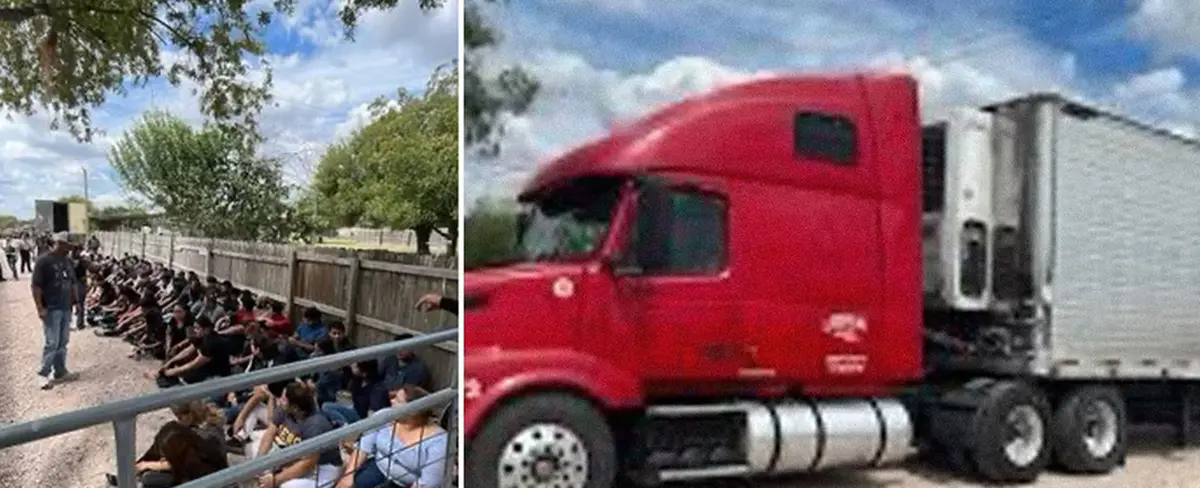 Al menos 84 migrantes son rescatados de un camión cerca de la frontera entre EE.UU. y México