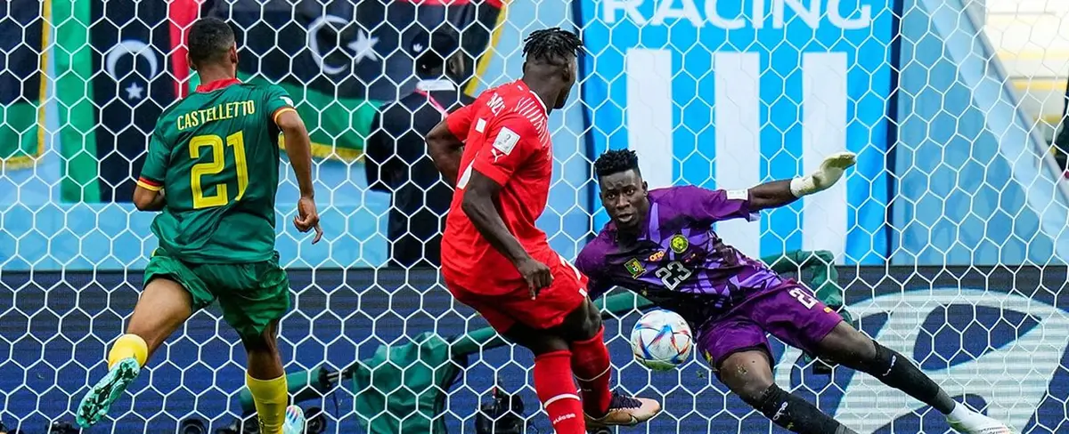 Suiza vence (1-0) a Camerún en el mundial 2022
