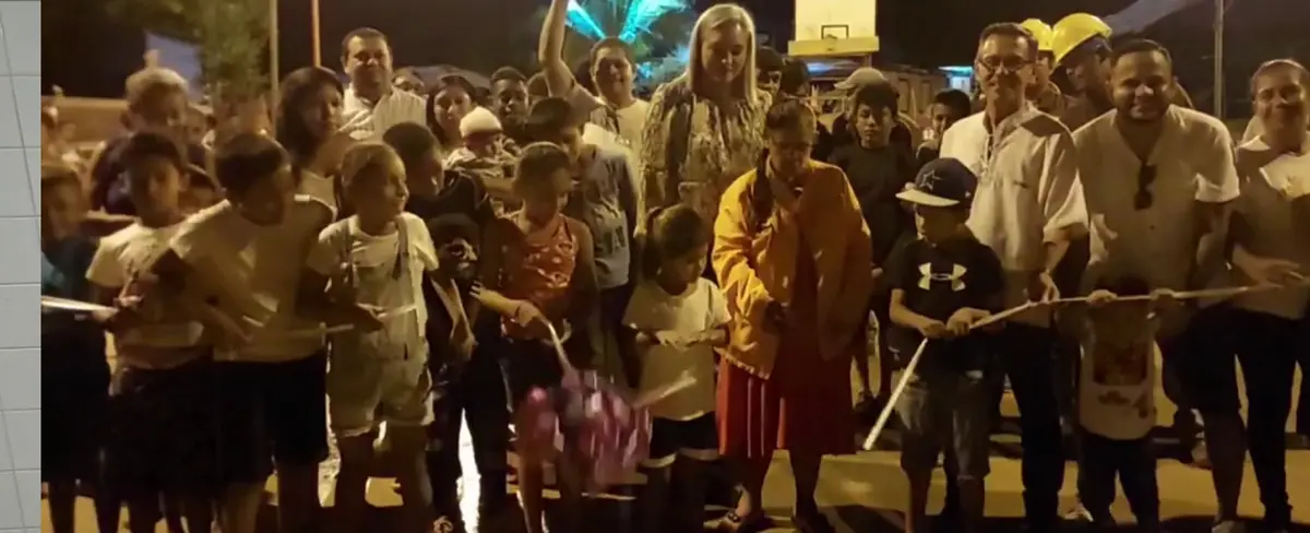 Inauguran luminarias en el barrio San Mateo de Bluefields