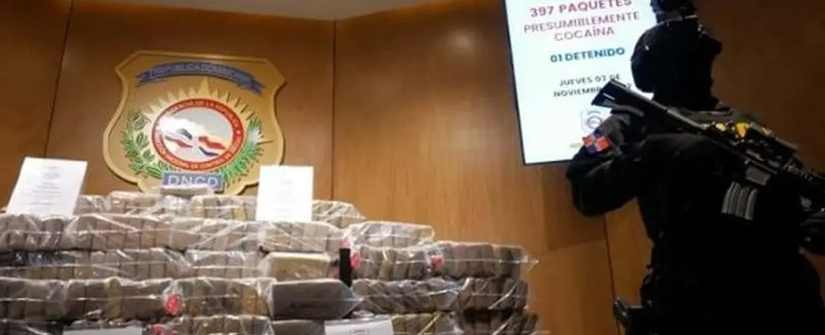 Decomisan 397 paquetes de droga en República Dominicana