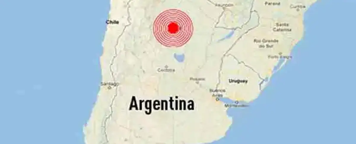 Reportan sismo de 4.5 en el centro occidente de Argentina