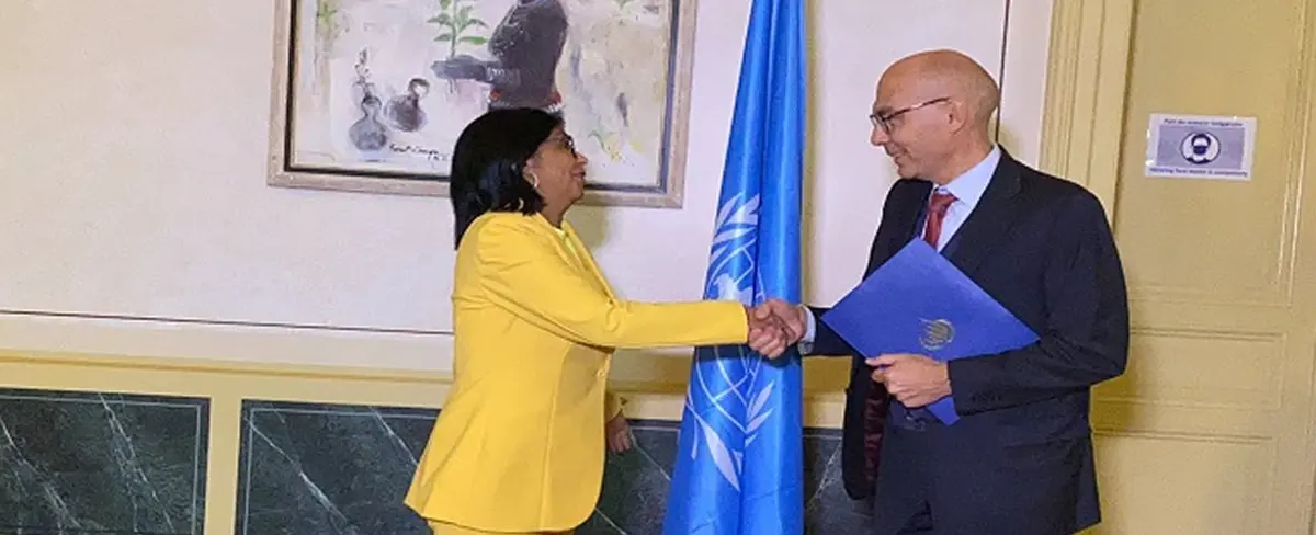 Delcy Rodríguez califica de exitosa su visita a agencias de la ONU