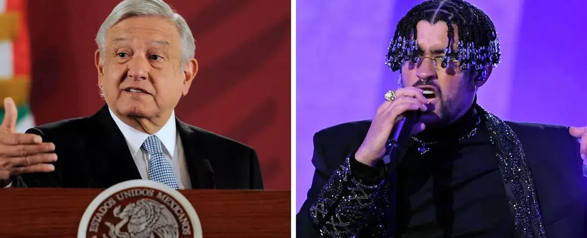 AMLO le pide a Bad Bunny que dé concierto en el Zócalo