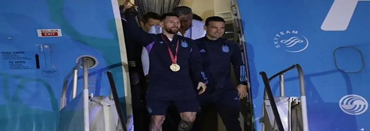 Campeones del Mundial Qatar 2022 retornan a su natal Argentina