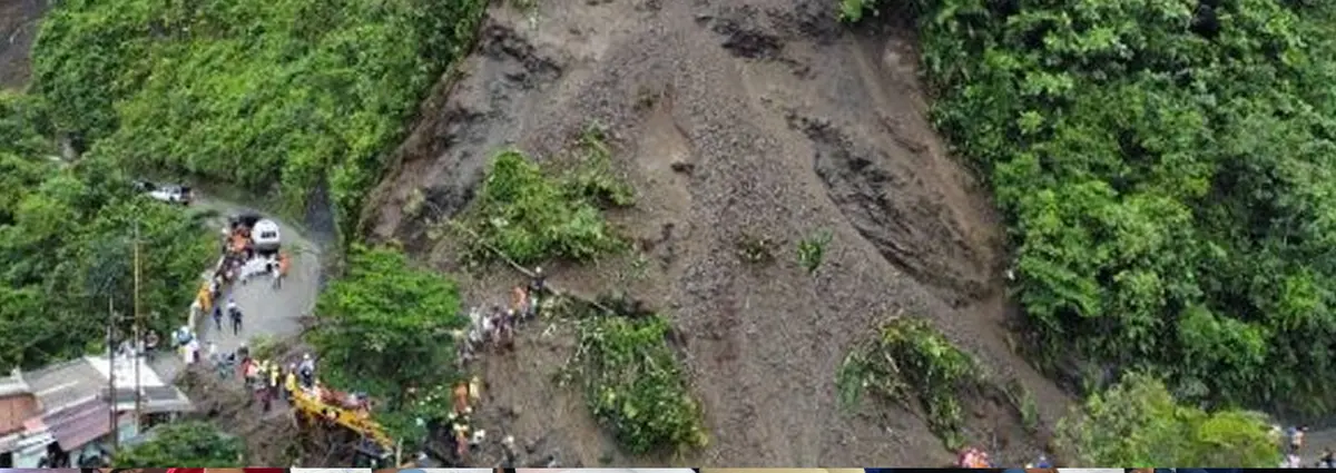 Suben a 27 los muertos tras derrumbe en Risaralda, Colombia