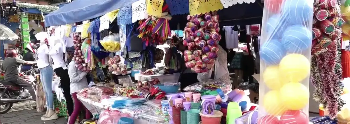 Feria en honor a la Virgen María en el Mercado de Masaya