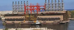Arriba a Cuba nueva central eléctrica flotante de 240 MW