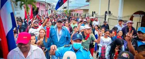 Militancia sandinista de Jalapa camina en honor al general Sandino